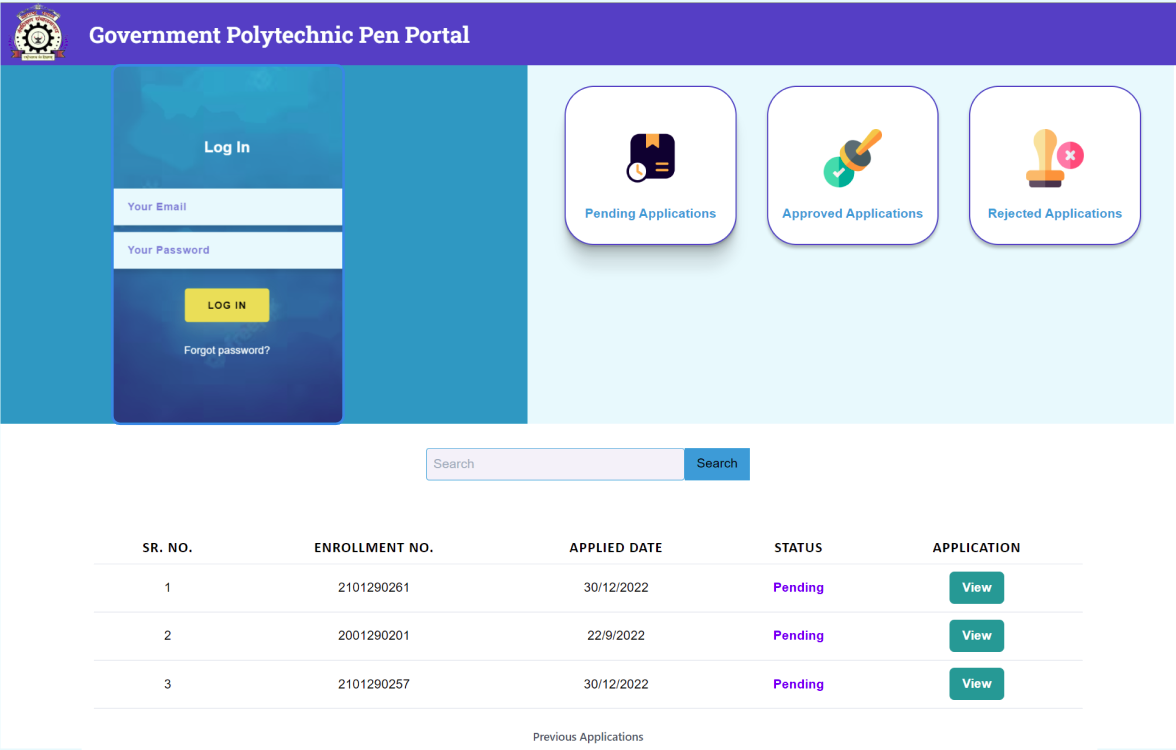 Government Polytechnic Pen Portal — 1